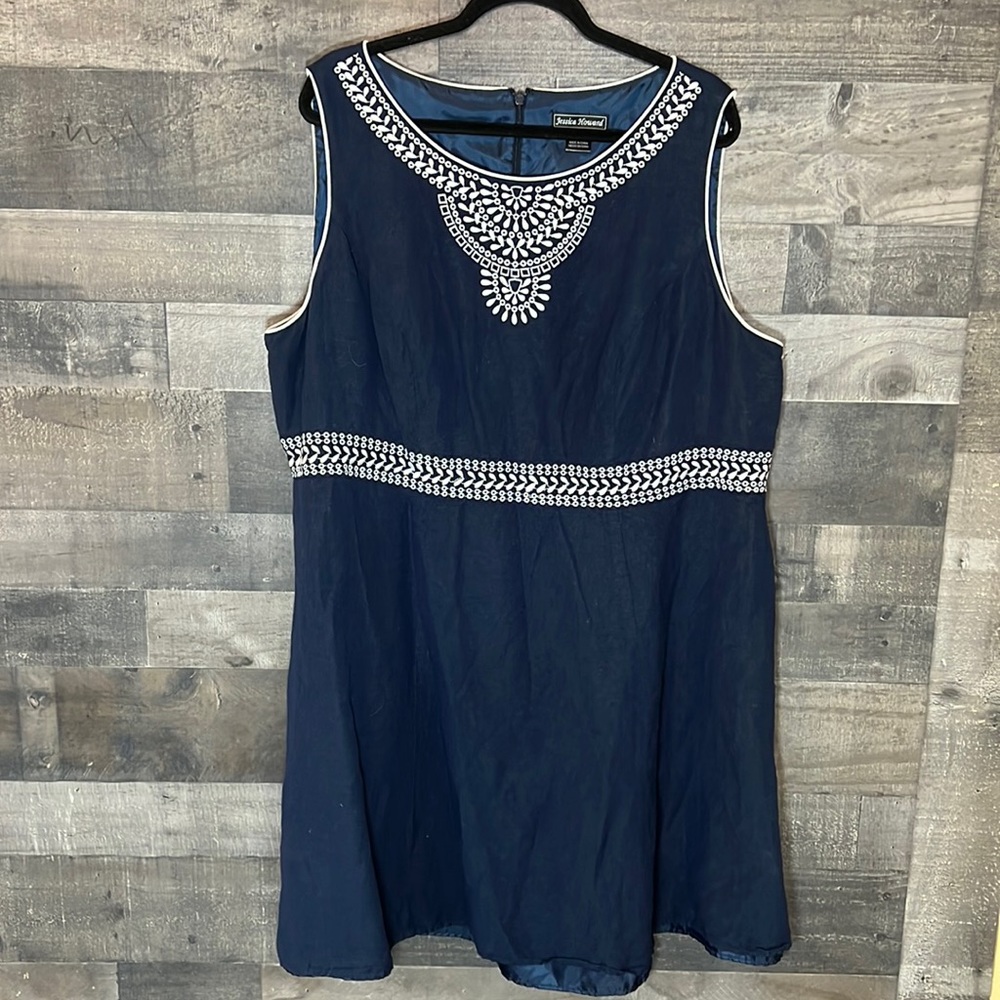 Navy Blue Jessica Howard Sleeveless Dress